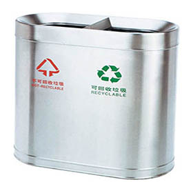 صندوق قمامة من الفولاذ المقاوم للصدأ مع معدن YH-167